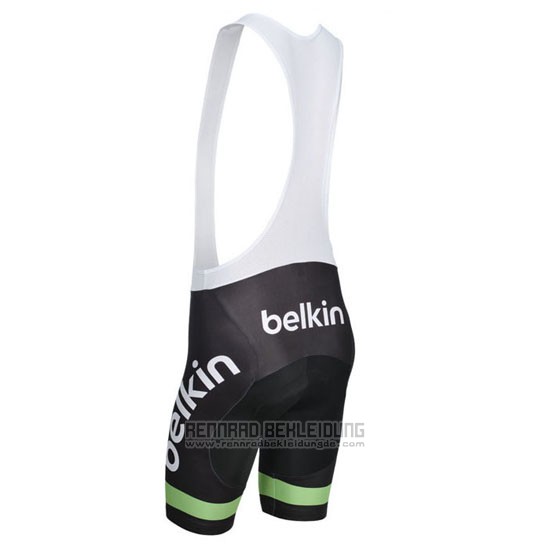 2014 Fahrradbekleidung Belkin Grun und Shwarz Trikot Kurzarm und Tragerhose - zum Schließen ins Bild klicken